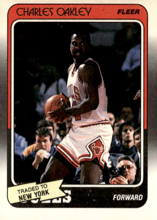1988 Fleer Charles Oakley graded slab