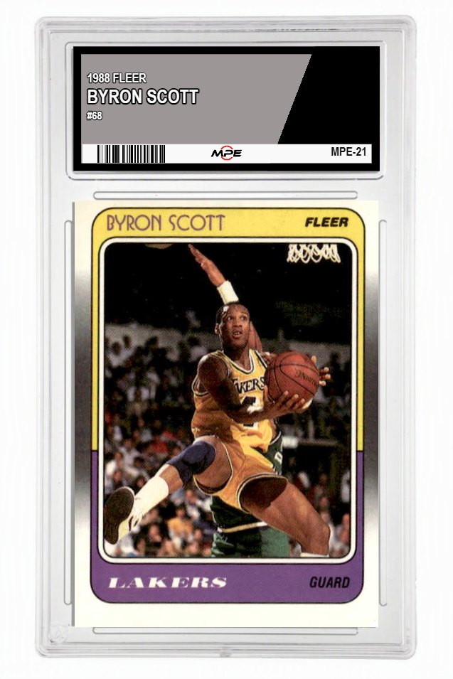 1988 FLEER #68 BYRON SCOTT MPE 7 NM — graded card up for auction