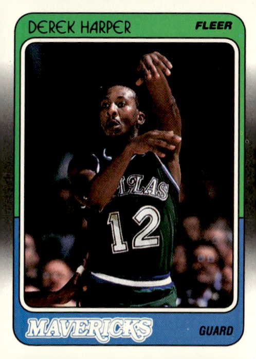 1988 Fleer Derek Harper graded slab
