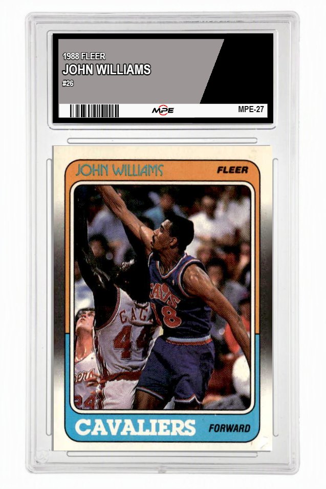 1988 FLEER #26 HOT ROD WILLIAMS MPE 6 EX/MT — graded card up for auction