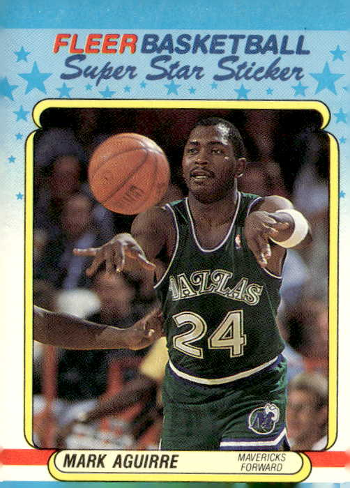 1988 Fleer Mark Aguirre graded slab