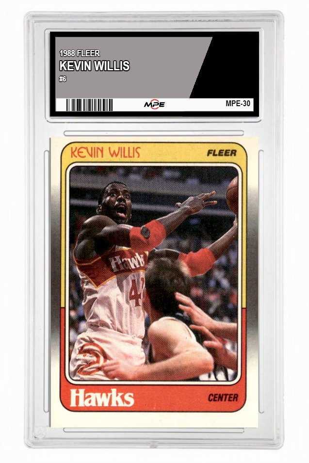 1988 FLEER #6 KEVIN WILLIS MPE 7 NM — graded card up for auction