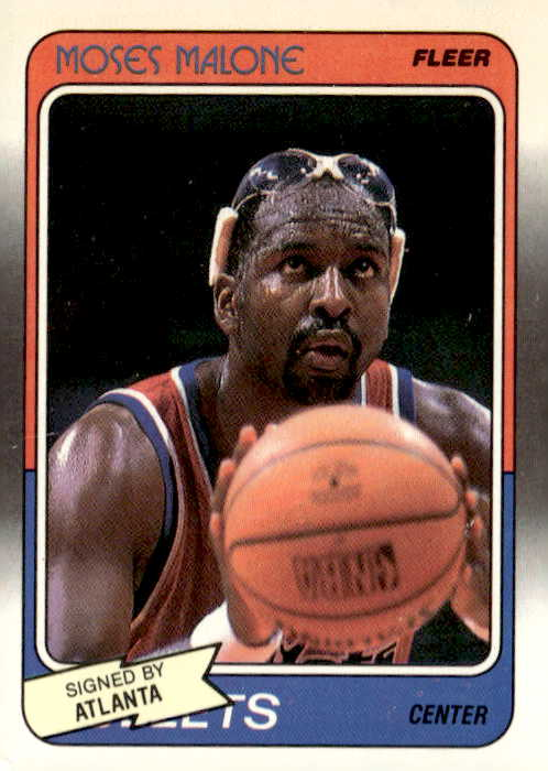 1988 Fleer Moses Malone graded slab