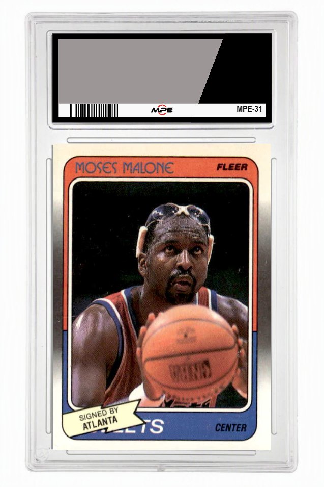 1988 FLEER #118 MOSES MALONE MPE 6 EX/MT — graded card up for auction