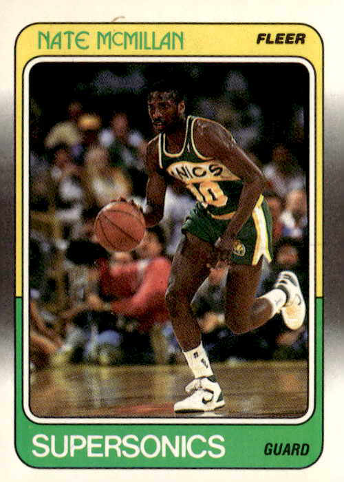 1988 Fleer Nate McMillan graded slab