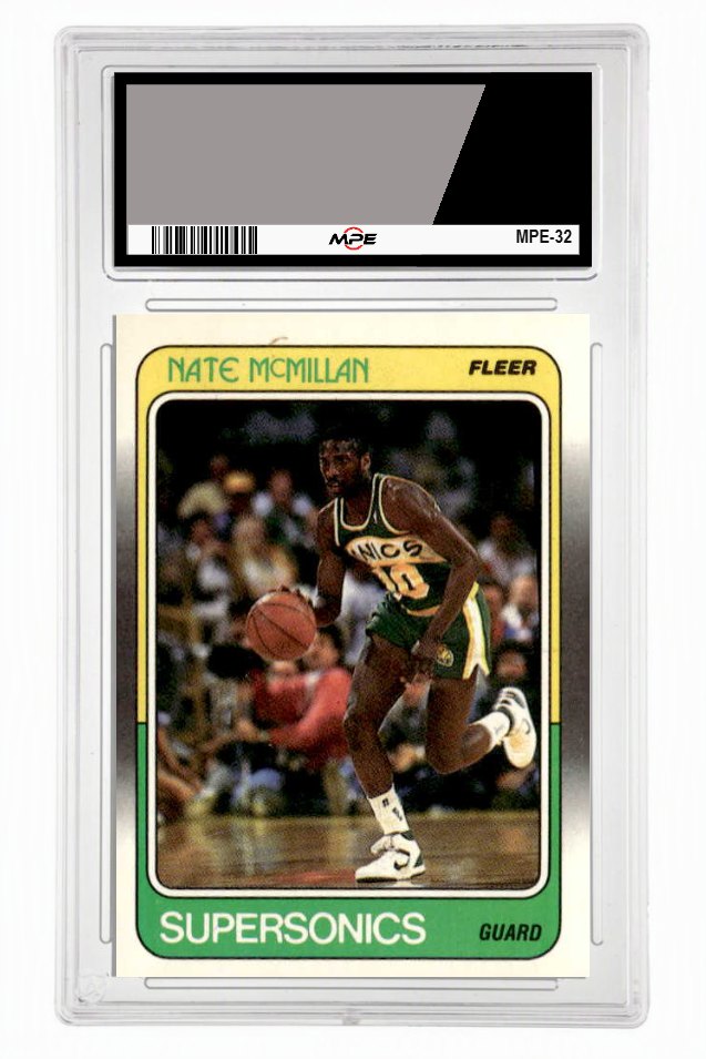 1988 FLEER #110 NATE MCMILLAN MPE 7 NM — graded card up for auction
