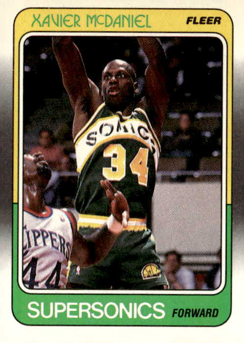 1988 Fleer Xavier McDaniel graded slab