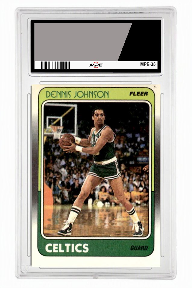 1988 FLEER #10 DENNIS JOHNSON MPE 7 NM — graded card up for auction