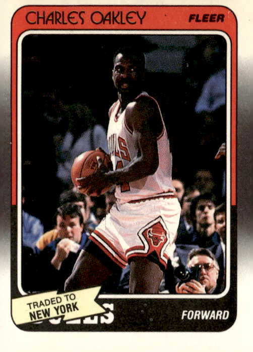 1988 Fleer Charles Oakley graded slab