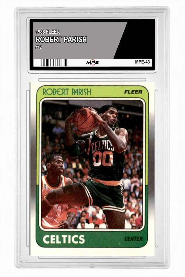 1988 FLEER #12 ROBERT PARISH MPE 8 NM/MT — graded card up for auction