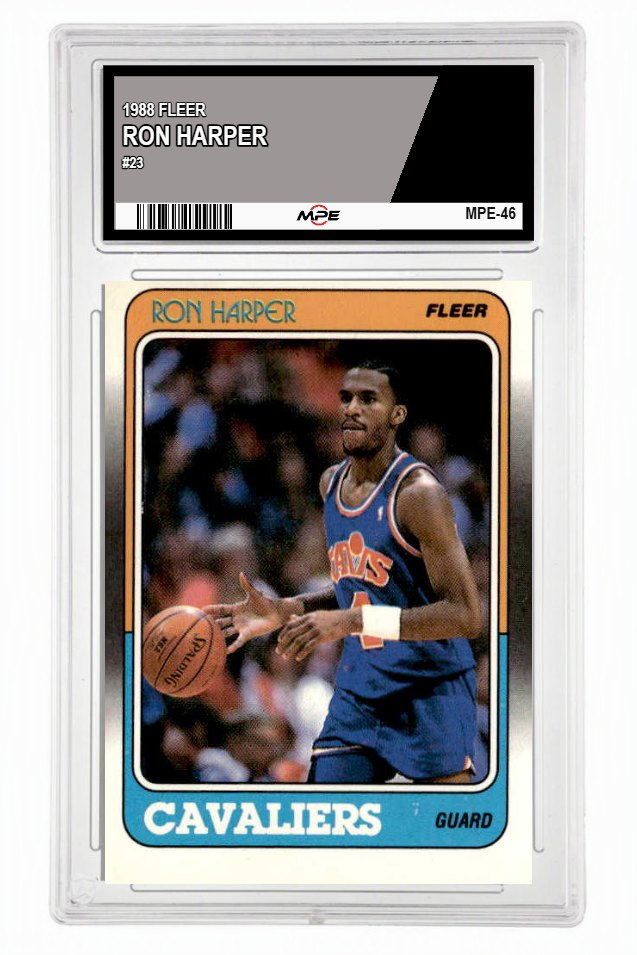 1988 FLEER #23 RON HARPER MPE 6.5 EX/MT+ — graded card up for auction