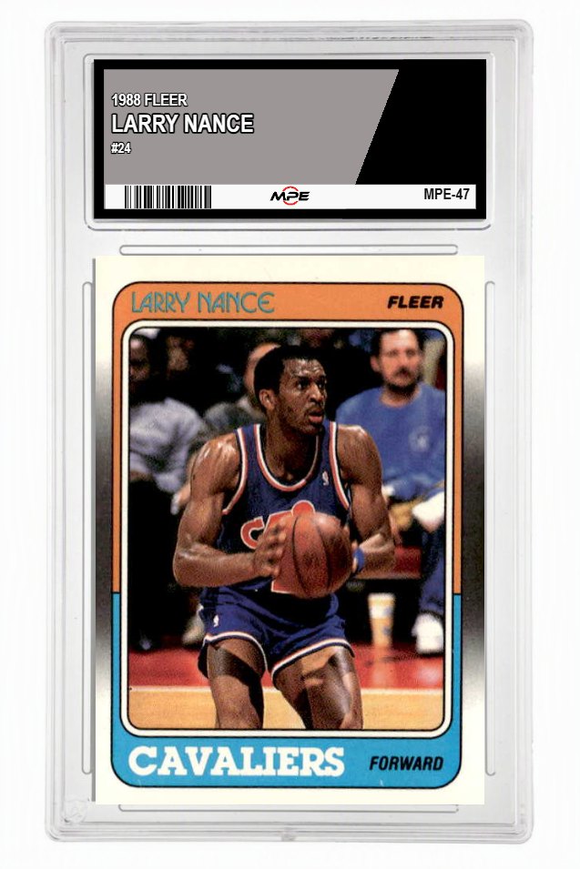 1988 FLEER #24 LARRY NANCE MPE 7 NM — graded card up for auction