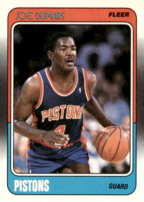 1988 Fleer Joe Dumars graded slab