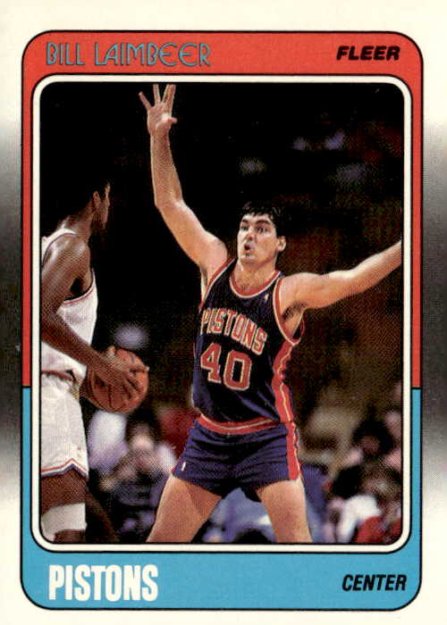 1988 Fleer Bill Laimbeer graded slab