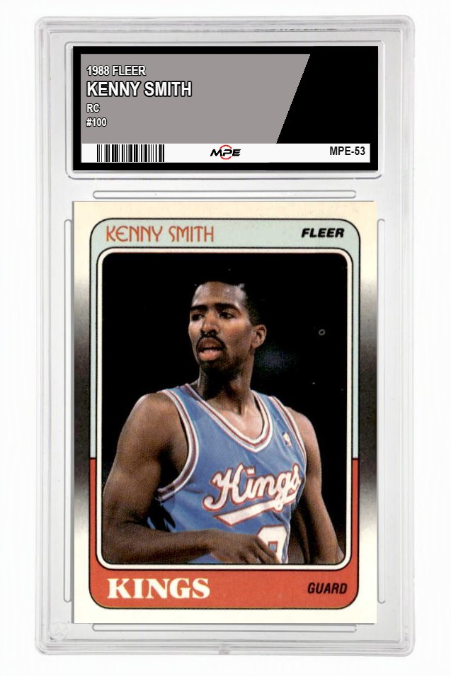 1988 FLEER RC #100 KENNY SMITH MPE 8.5 NM/MT+ — graded card up for auction