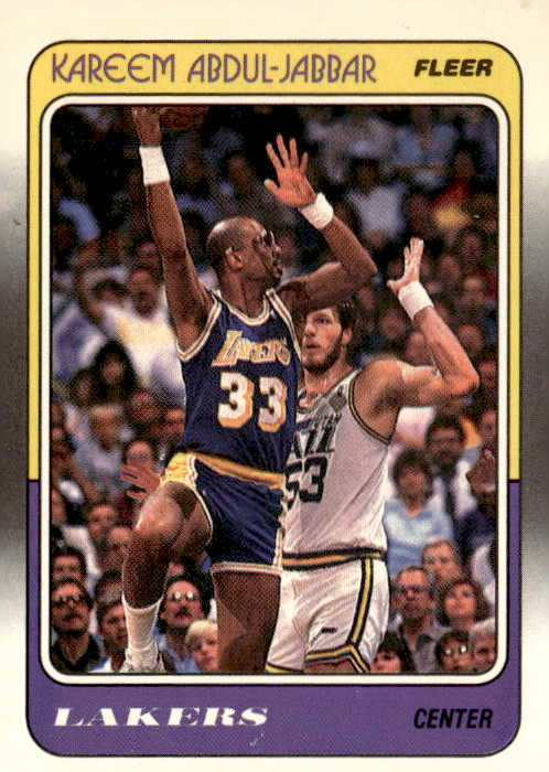 1988 Fleer Kareem Abdul-Jabbar graded slab