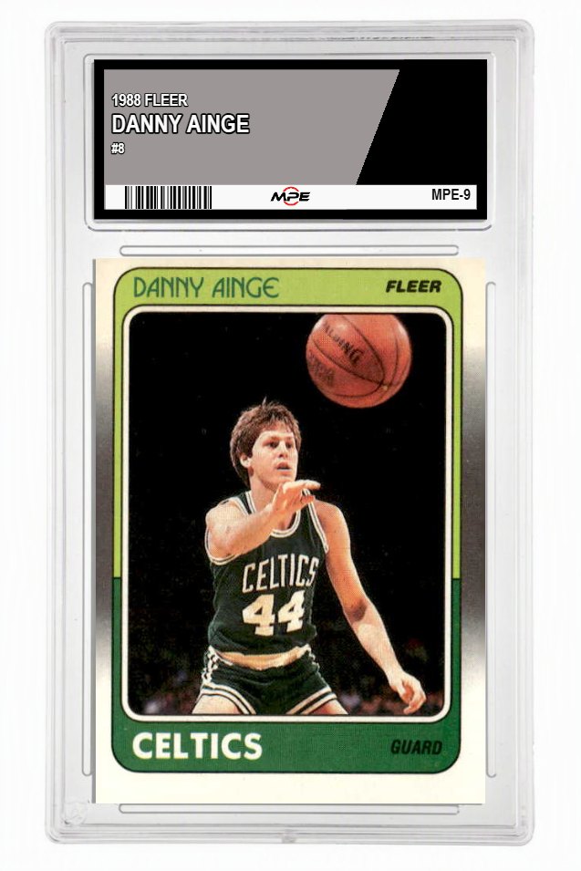 1988 FLEER #8 DANNY AINGE MPE 7 NM — graded card up for auction