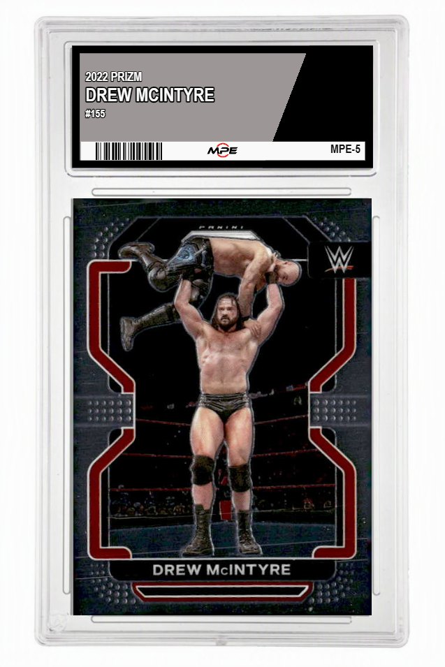 2022 PRIZM WWE #155 DREW MCINTYRE MPE 9.5 MINT+ — graded card up for auction