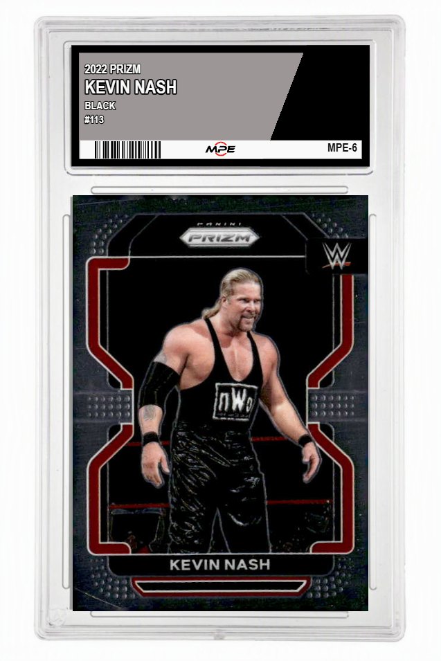 2022 PRIZM WWE #113 KEVIN NASH MPE 9.5 MINT+ — graded card up for auction