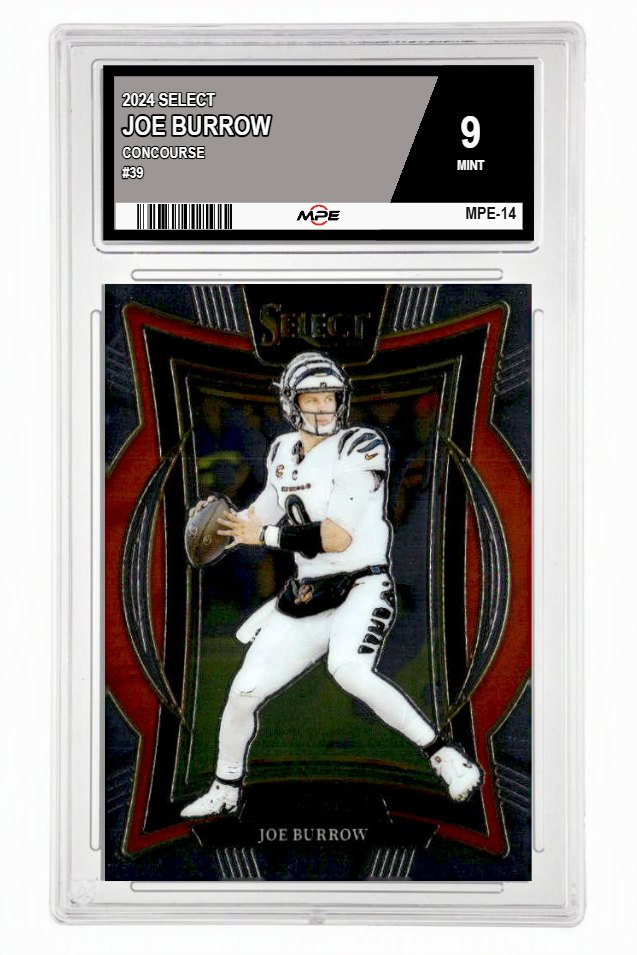 2024 SELECT CONCOURSE #39 JOE BURROW MPE 9 MINT — graded card up for auction