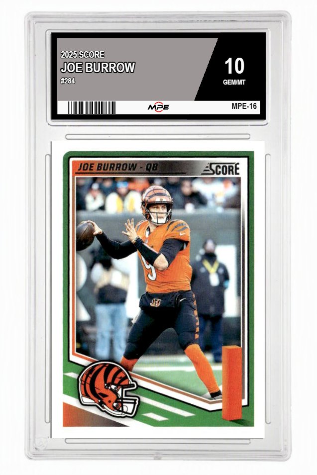 2025 SCORE #284 JOE BURROW MPE 10 GEM/MT — graded card up for auction