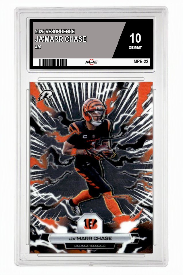 2025 RESURGENCE #20 JA'MARR CHASE MPE 10 GEM/MT — graded card up for auction