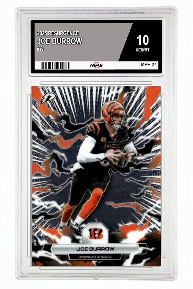 2025 RESURGENCE #19 JOE BURROW MPE 10 GEM/MT — graded card up for auction