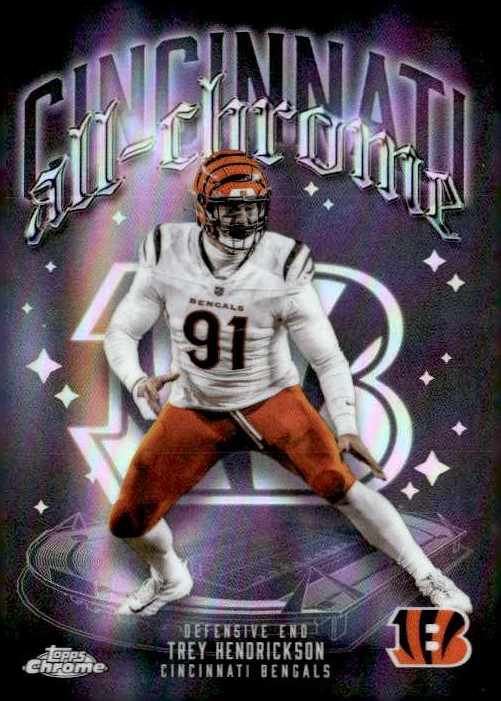 2025 Topps Chrome Trey Hendrickson graded slab