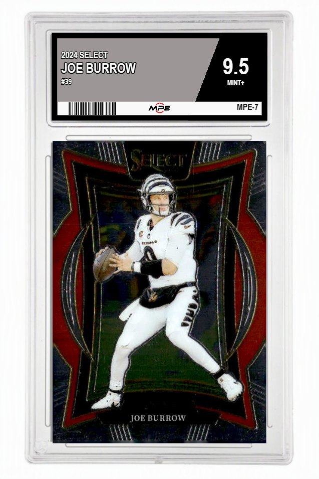 2024 SELECT #39 JOE BURROW MPE 9.5 MINT+ — graded card up for auction