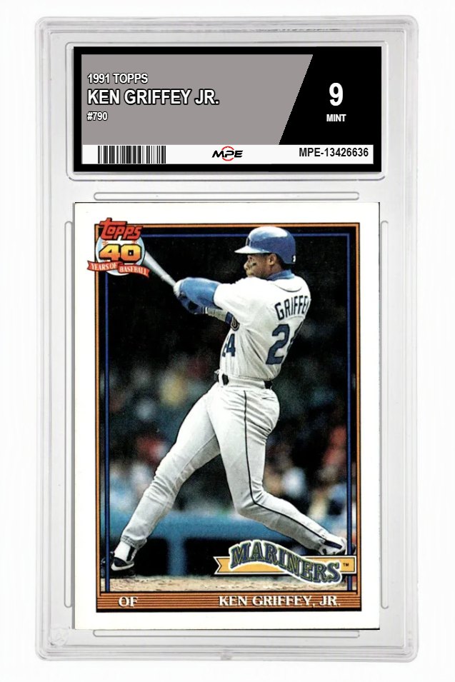 1991 TOPPS #790 KEN GRIFFEY JR. MPE 9 MINT — graded card up for auction
