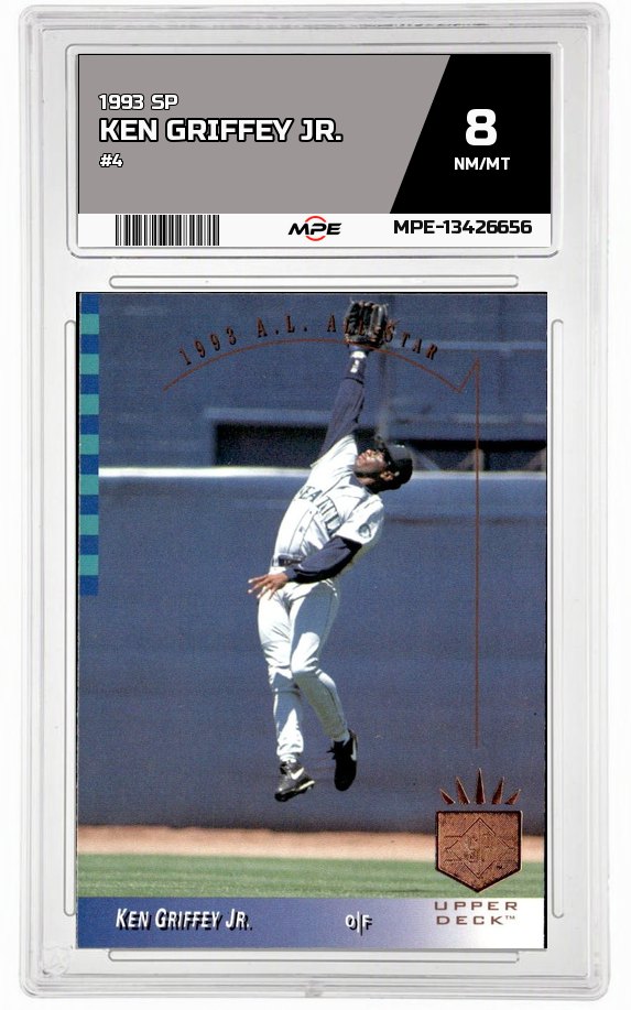 1993 SP #4 KEN GRIFFEY JR. MPE 8 NM/MT — graded card auctioned from the MPE vault