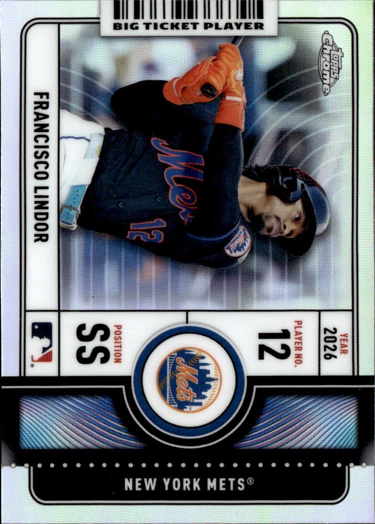 2026 Topps Chrome Francisco Lindor graded slab