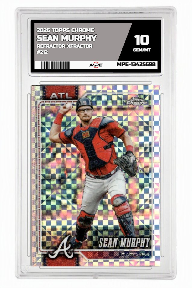 2026 TOPPS CHROME REFRACTOR-XFRACTOR #212 SEAN MURPHY MPE 10 GEM/MT — graded card auctioned from the MPE vault