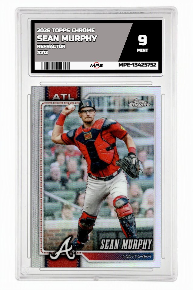 2026 TOPPS CHROME REFRACTOR #212 SEAN MURPHY MPE 9 MINT — graded card auctioned from the MPE vault