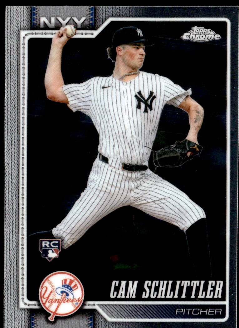 2026 Topps Chrome Cam Schlittler graded slab