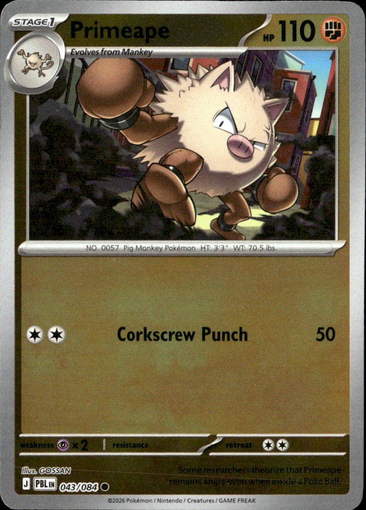 2026 Pokemon Mega Evolution Primeape graded slab