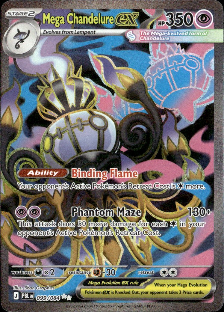 2026 Pokemon Mega Evolution Mega ChandelureEX graded slab