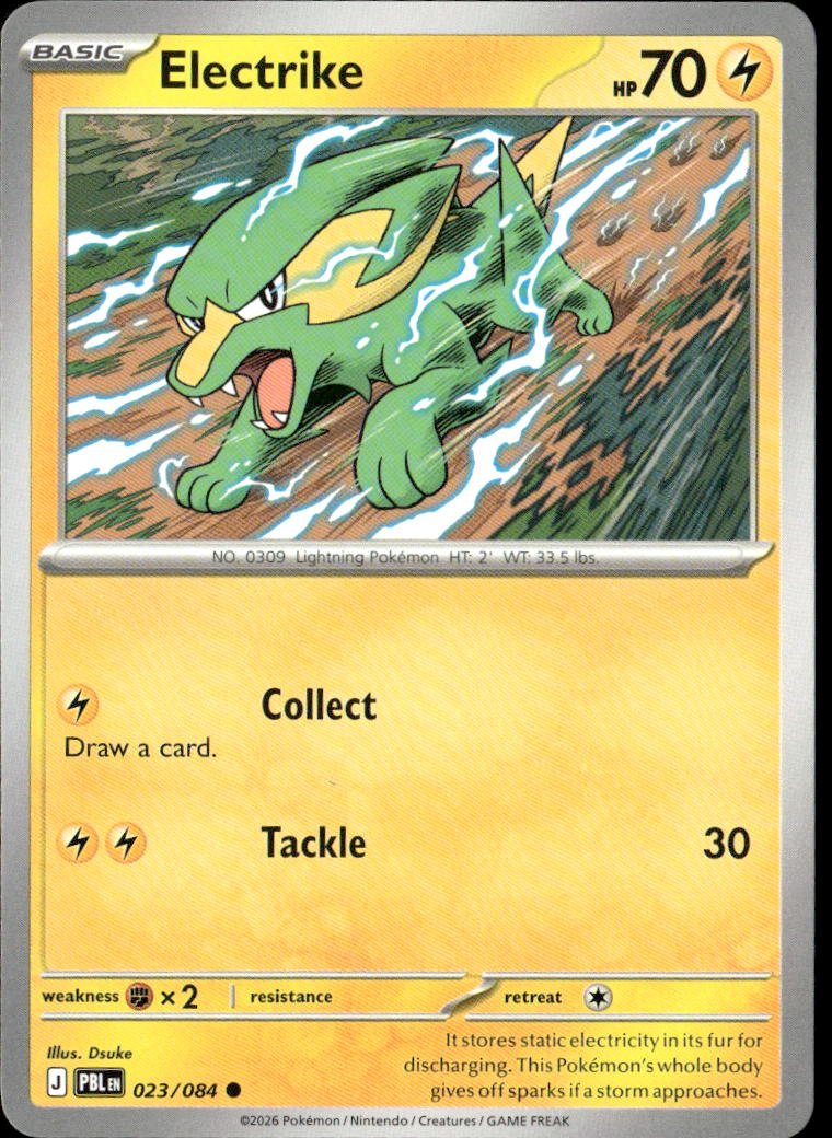 2026 Pokemon Mega Evolution Electrike graded slab