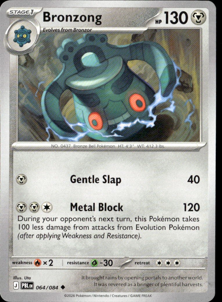 2026 Pokemon Mega Evolution Bronzong graded slab