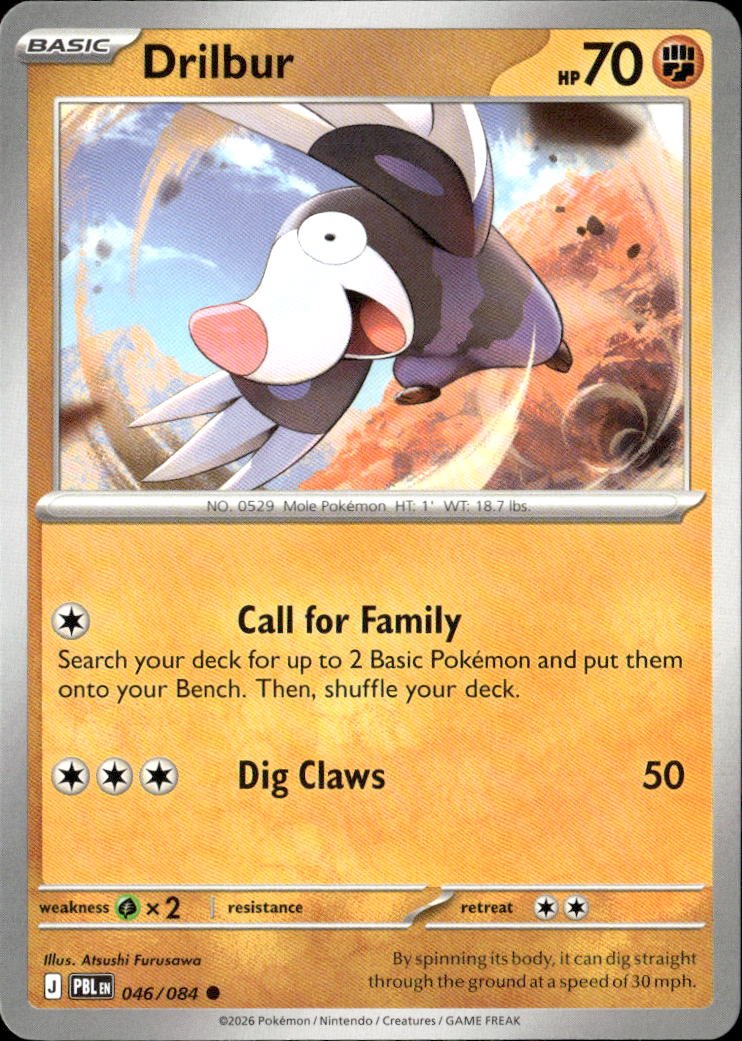 2026 Pokemon Mega Evolution Drilbur graded slab