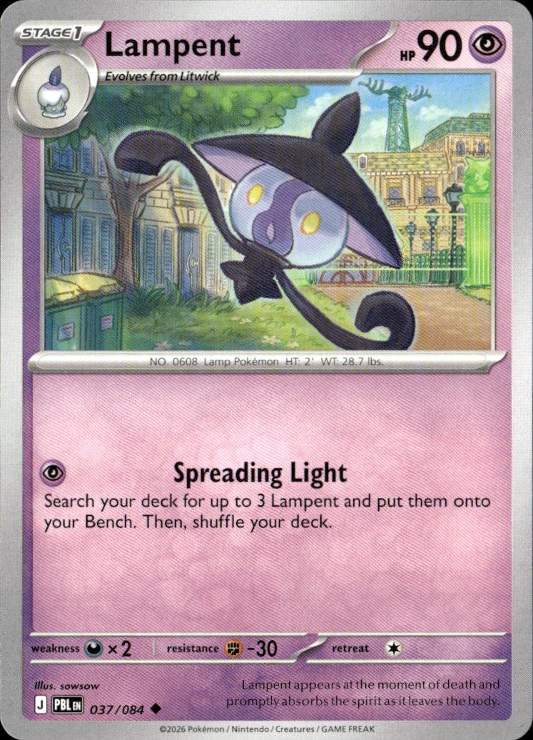 2026 Pokemon Mega Evolution Lampent graded slab