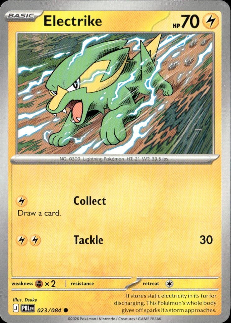 2026 Pokemon Mega Evolution Electrike graded slab