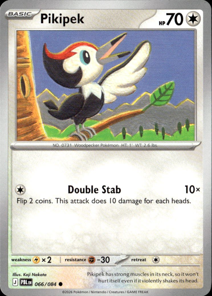 2026 Pokemon Mega Evolution Pikipek graded slab