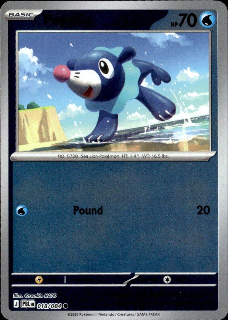 2026 Pokemon Mega Evolution Popplio graded slab