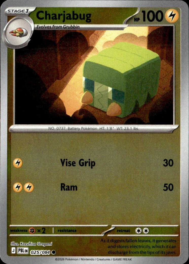 2026 Pokemon Mega Evolution Charjabug graded slab
