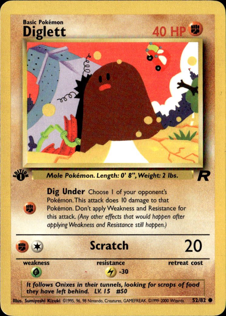 2000 Pokemon Original Diglett graded slab