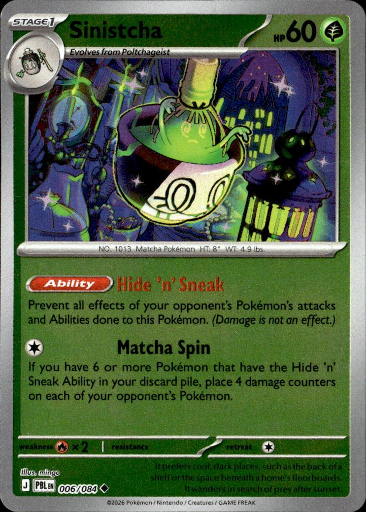 2026 Pokemon Mega Evolution Sinistcha graded slab