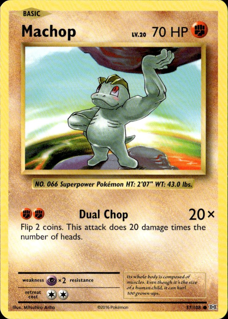 2016 Pokemon Xy Machop graded slab
