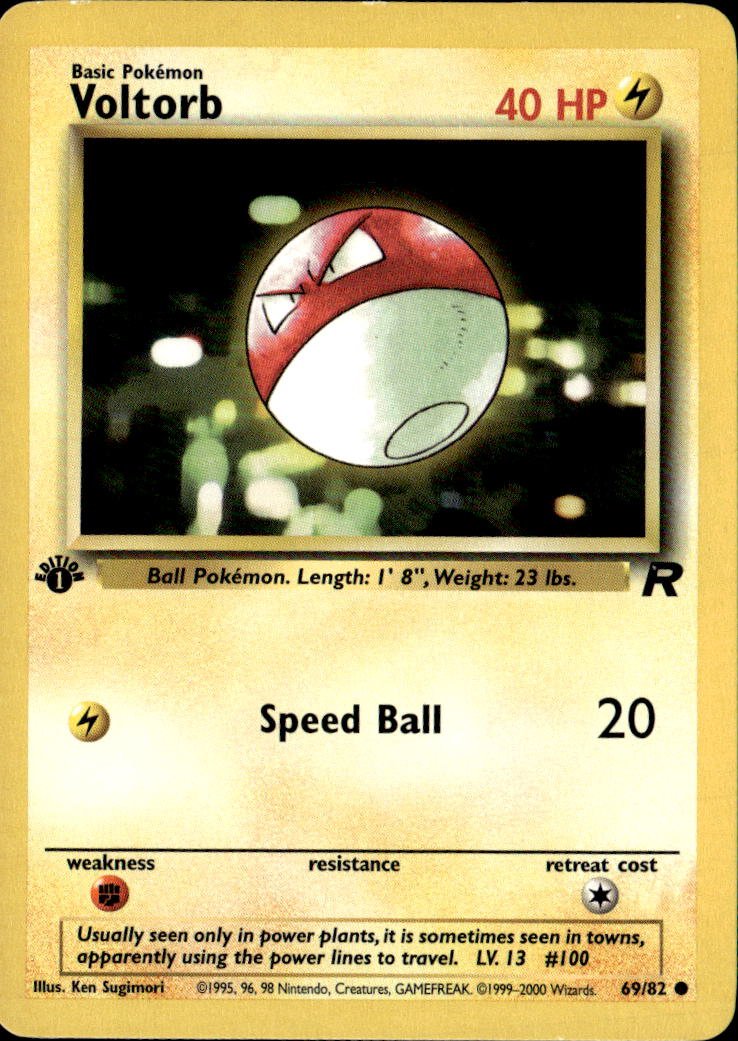 2000 Pokemon Original Voltorb graded slab