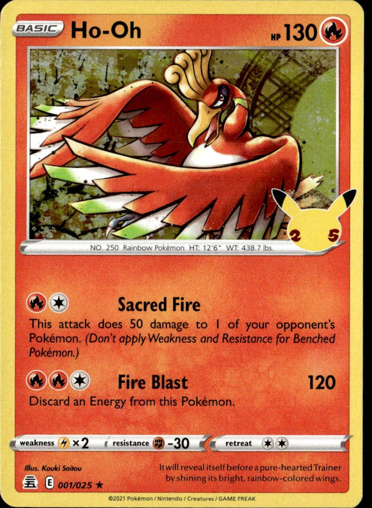 2021 Pokemon Sword And Shield Ho-Oh graded slab